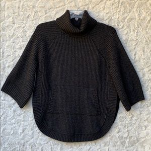 UGG  Raelynn Wool-Blend Gray Sweater Hoodie SzSM